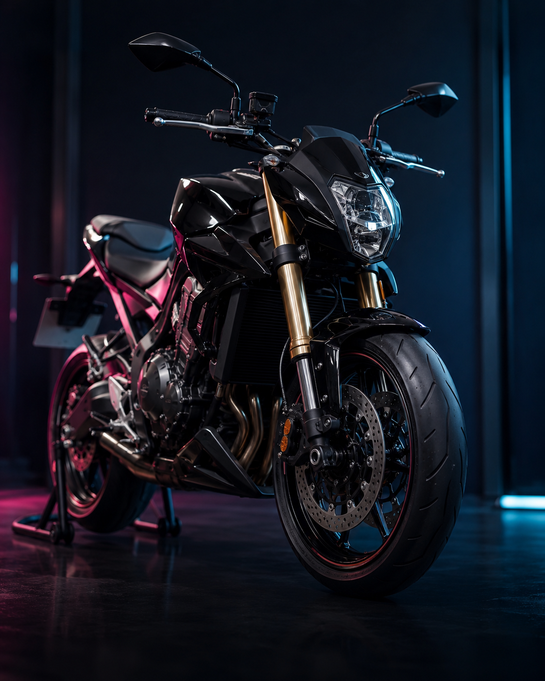 Moto après une prestation esthétique de detailing